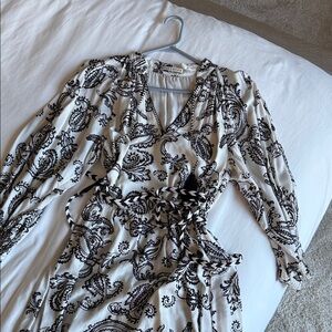 Alice + Olivia Monochrome Floral Dress